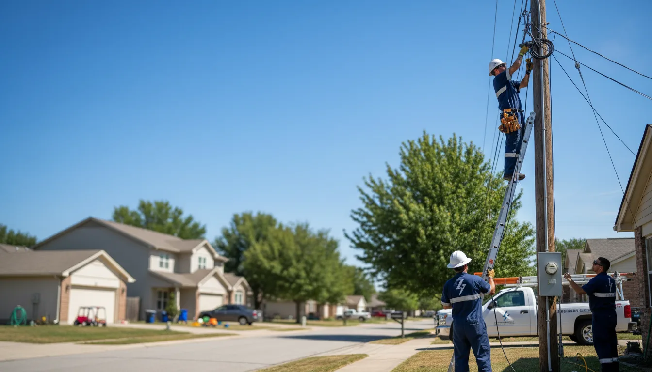 Residential electrician providing installation services in Henderson, CO